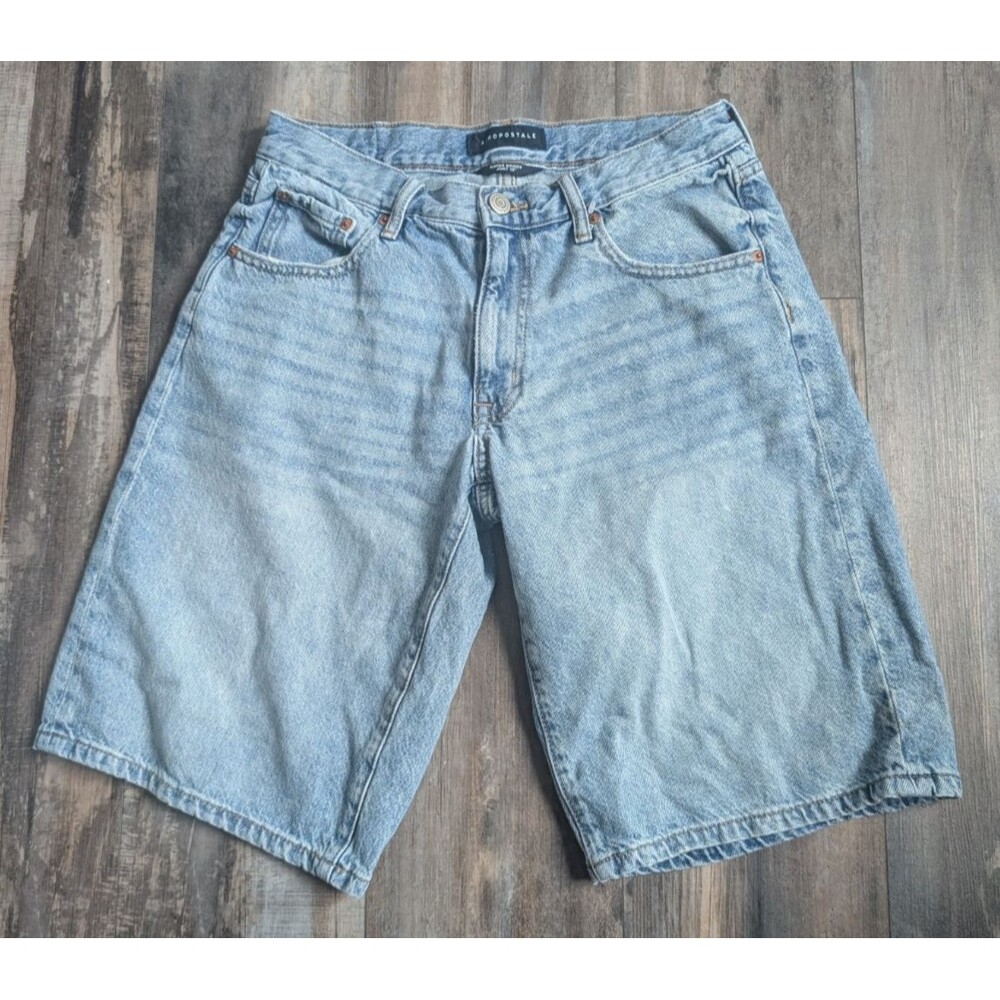 Aeropostale Super Baggy Jorts Denim Jean Shorts Women Size 2 100% Cotton Grunge